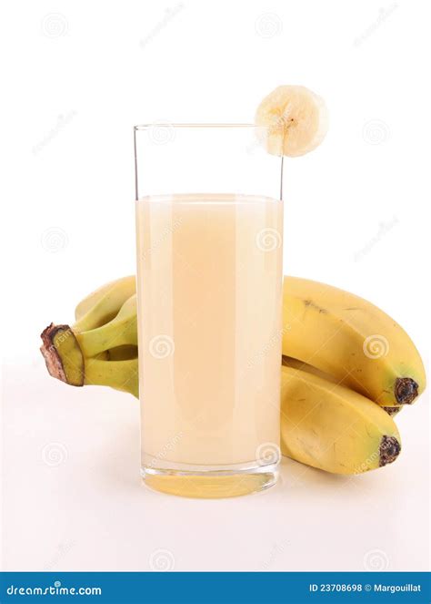 Banana Juice Stock Photo Image Of Fruit Vitamin Isolated 23708698