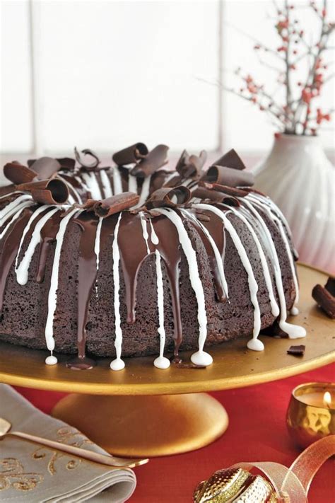 This final, festive touch of thick vanilla glaze hugs the bundt cake's shape and only needs a generous shower of colorful sprinkles before slicing. Hot Chocolate Bundt Cake | Recipe | Desserts, Dessert ...