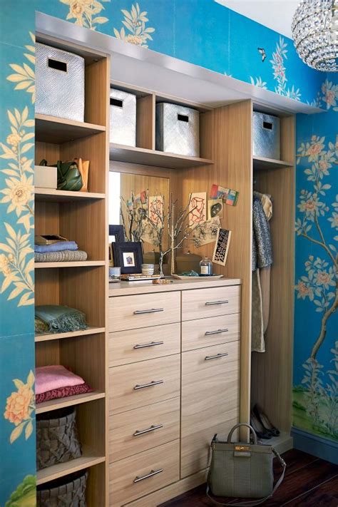 Closet And Blue Floral Wallpaper Hgtv