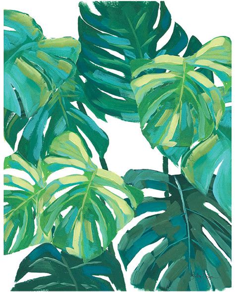 Monstera Leaf Art Print Shelby Dillon Studio