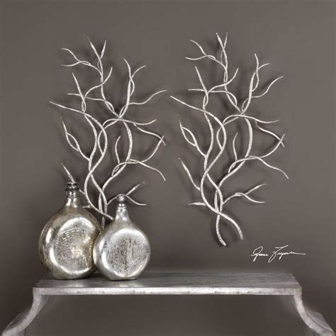 Silver Wall Decor Silver Branches That Are Rustic Beautiful And