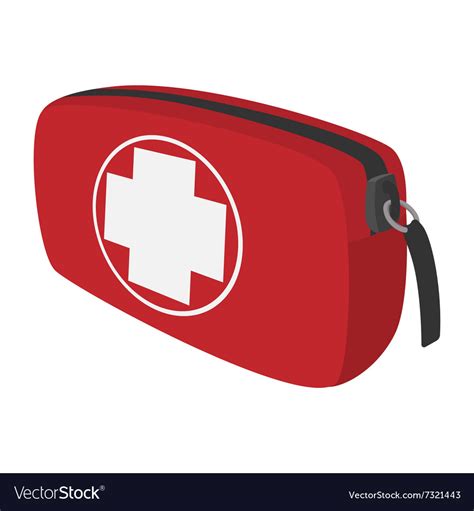 First Aid Kit Cartoon Icon Royalty Free Vector Image