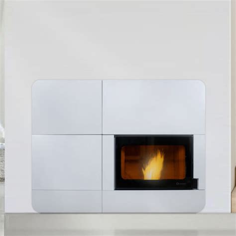 Pellet Heating Stove SÚper Insert 24 30 38 Ecoforest 20 Kw 50 Kw Wall Mounted