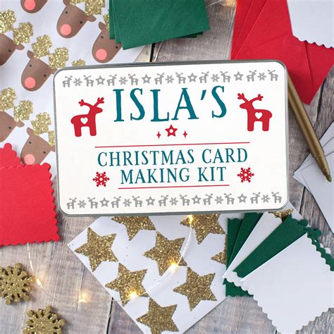 In just a few minutes, you can create and share christmas cards with the people you love. personalised christmas card making kit for children by the ...