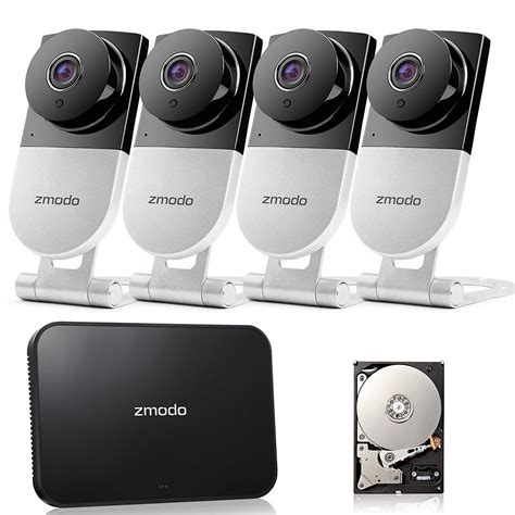 Zmodo 720p Hd Wireless Smart Home Surveillance Camera System 4 Camera