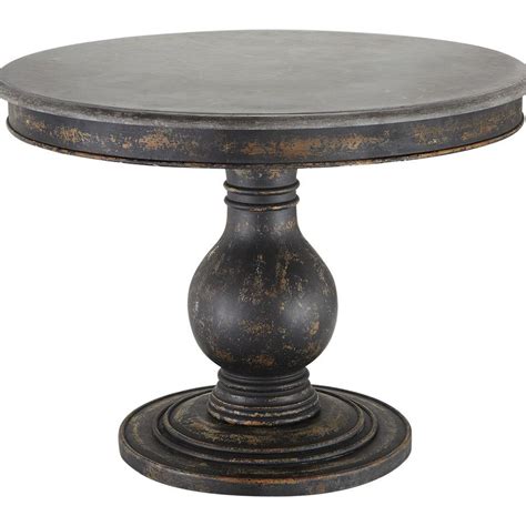 20 Black Round Pedestal Dining Table