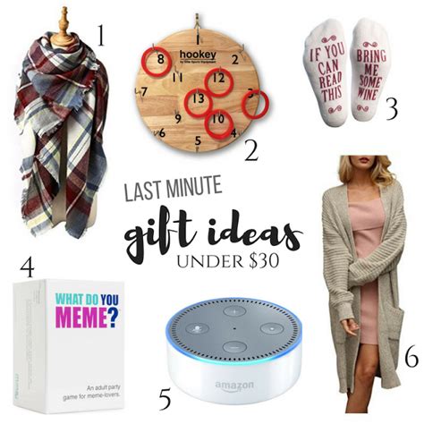 From personalized gifts to useful gifts, here are options for everyone on your list. Six Last Minute Gift Ideas Under $30 | Last minute gifts ...
