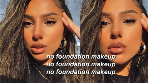No Foundation Makeup Routine Tutorial For Schoolcollegework Youtube