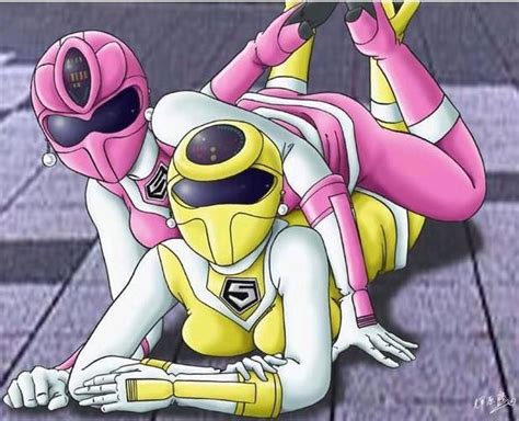 Pink And Yellow Ranger Lezbo Love Power Ranger Lesbian Porn