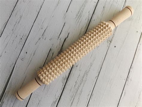 Wooden Hand Held Massager Large Manual Acupressure Made Wood Etsy