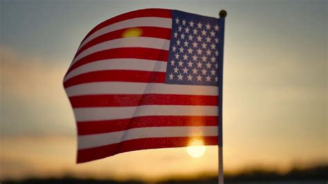 American Flag At Sunset Stock Footage Sbv 320911319 Storyblocks