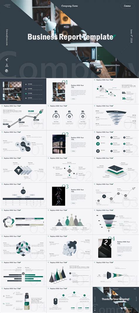 Check Out My Behance Project Business Report Ppt Template Https