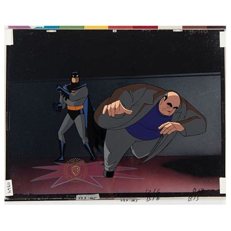 Batman And Thug Production Cels From Batman The Animated Series