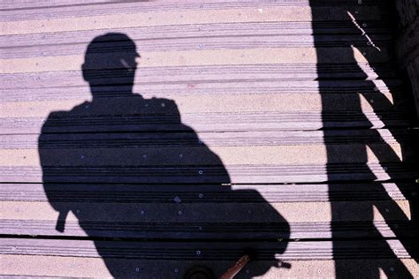The Man And His Shadow Free Stock Photo Public Domain Pictures