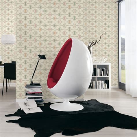 As Creation Geometric Diamond Pattern Wallpaper Retro 60s Motif