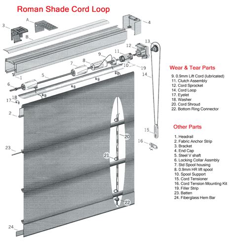 Diagrams For Window Coverings Blinds Parts
