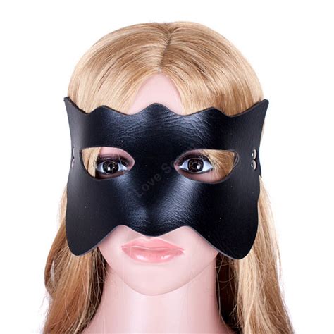 Pu Leather Blindfold Cat Eye Mask Adult Games Toys Sex Bondage Women