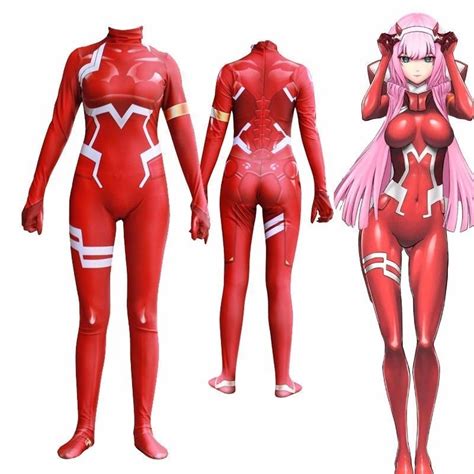 Anime Darling In The Franxx Zero Two 02 Cosplay Costume Bodysuit