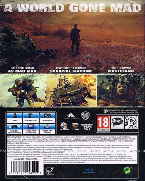 Mad Max Ripper Edition Video Game Ps4 Uk From Sort