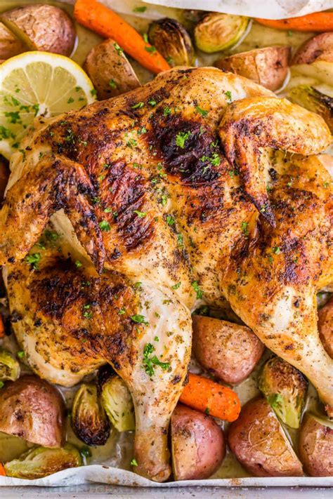 this spatchcock chicken recipe is our favorite way to bake a whole chicken every part of the