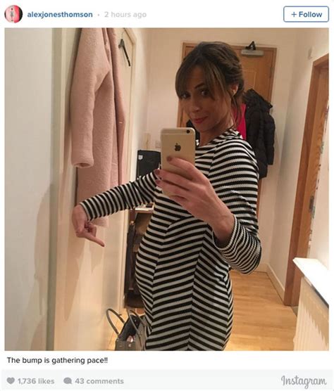 Alex Jones Shows Off Pregnant Baby Bump On Instagram