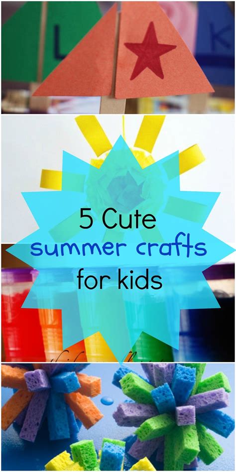 5 Cute Summer Crafts For Kids These Art Projects Are Perfect For Some