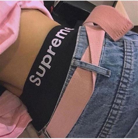 Underwear Pink Supreme Shirt Belt Baddies Wheretoget