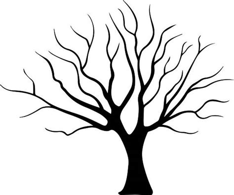 Tree Trunk Silhouette At Getdrawings Free Download