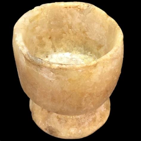 VERY RARE ANCIENT EGYPTIAN ALABASTER VESSEL 300 B C 2 Antique