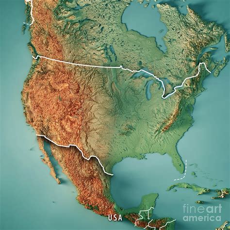 Topographic Map Of Usa Map Of The World