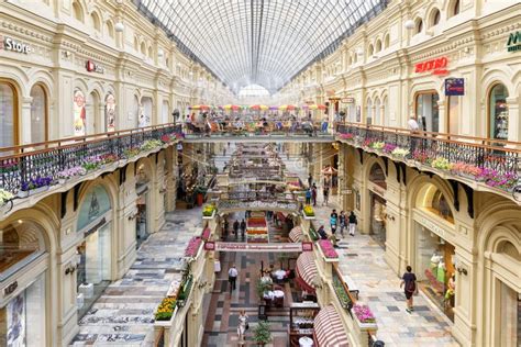 Inside The Gum Main Department Store In Moscow Editorial Photo
