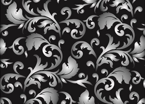 Black And White Twoparty Continuous Pattern 23529 Free