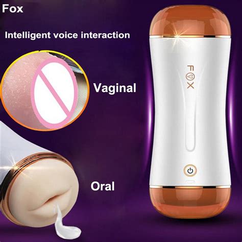 Buy Speeds Vibrator For Men Dual Channel Oral Sex Machine Artificial Vagina Real Pussy Adult