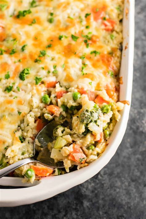 And a real surprise for veggie lovers. Vegetable and Rice Casserole Recipe - Build Your Bite