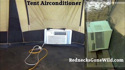 Keep in mind that a portable air conditioner for a tent will collect wastewater in a reservoir. Redneck Tent Air Conditioning (How To) - YouTube