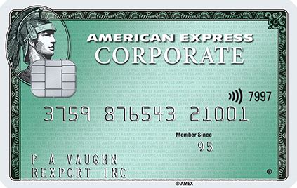Functionality may differ based on card product or program. Corporate Green Card | American Express Business UK