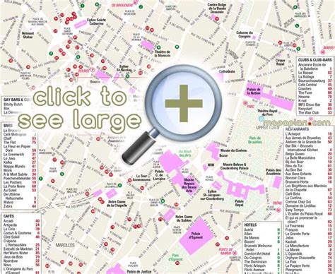 Brussels Maps Top Tourist Attractions Free Printable City Street