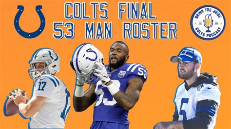 Predicting The Indianapolis Colts 2020 Final 53 Man Roster Youtube
