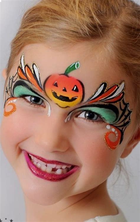 Cute And Easy Face Painting Ideas For Cheeks Pumpkin Face Paint Face Painting Halloween