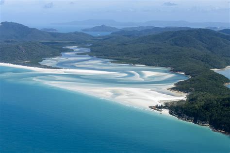 Coastline And Island Of Queensland Australia Image Free Stock Photo