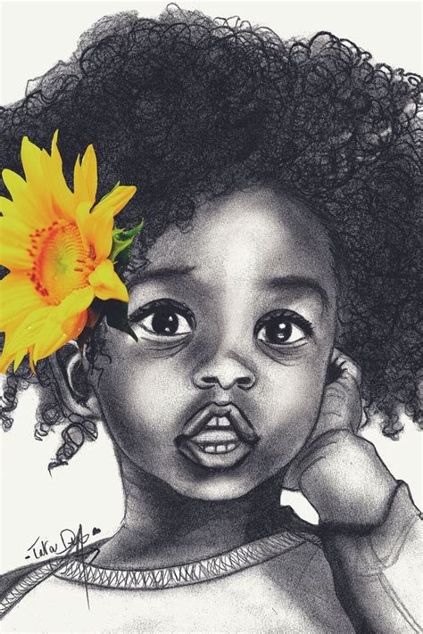Drawing By Cute Afro Baby Girl 🌸😊💕