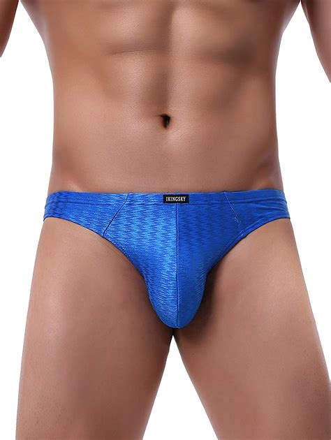Buy Ikingsky Men S Shining Thong Underwear Soft Stretch T Back Mens Underwear Sexy Low Rise
