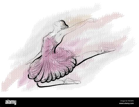 Ballet Vector Illustration Of Classical Ballet Figure Ballet Dancer