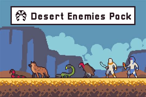 Free Desert Enemy Sprite Sheets Pixel Art CraftPix Net
