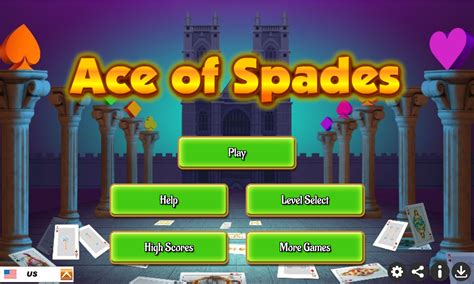 🕹️ Play Ace Of Spades Card Game Free Online Tripeaks Solitaire Video