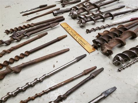 Antique Tools Brace Bit Hand Drill Auger Bits Lot Vintage Ebay