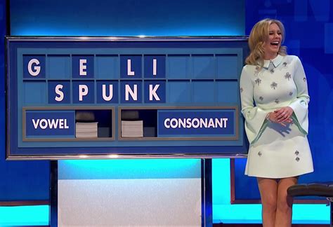 rachel riley struggles to contain herself after countdown board spells out spunk the irish sun