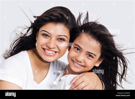 Indian Mother And Daughter Love Stock Photo Alamy