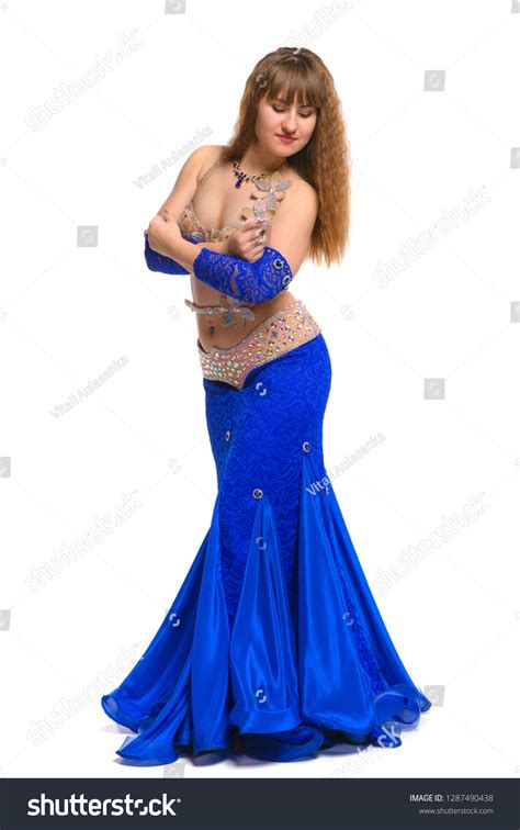 Attractive Bellydancer On Isolated On White Stock Photo Shutterstock
