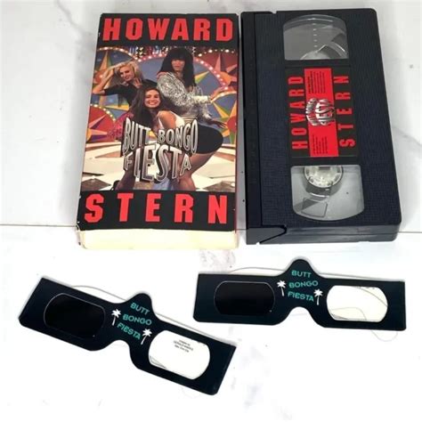 VINTAGE HOWARD STERN Butt Bongo Fiesta VHS W D Glasses Pairs